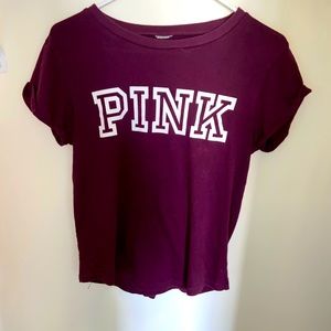 Size M,PINK maroon shirt
